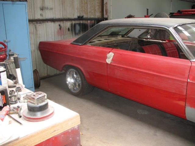 1965 Red Ford Galaxie Fastback