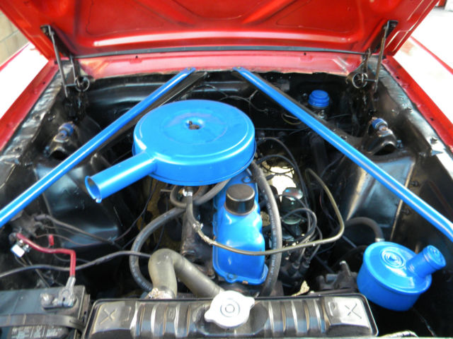 1965 Red Ford Mustang