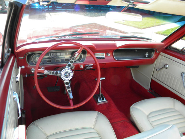 1965 Red Ford Mustang