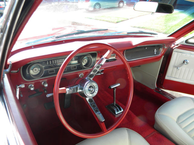 1965 Red Ford Mustang