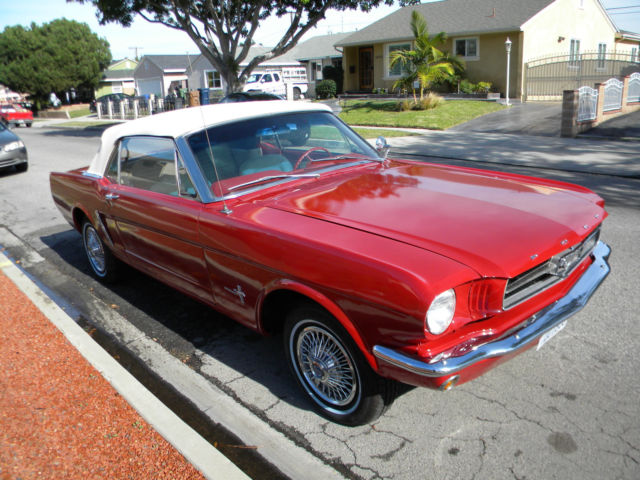 1965 Red Ford Mustang