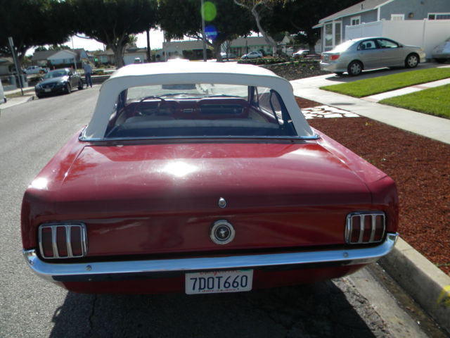 1965 Red Ford Mustang