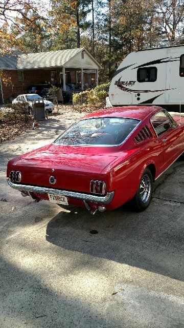 1965 Red Ford Mustang Fastback