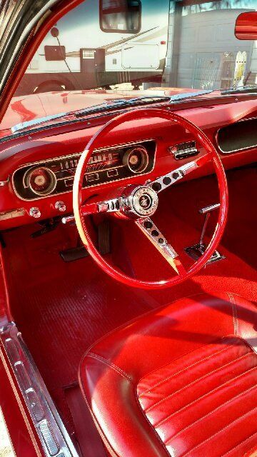 1965 Red Ford Mustang Fastback