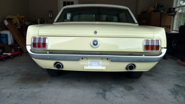1965 Springtime yellow Ford Mustang Coupe