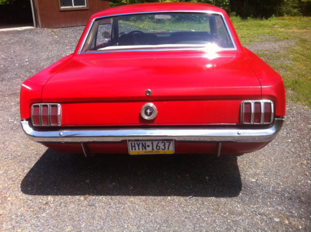 1965 Red Ford Mustang Coupe