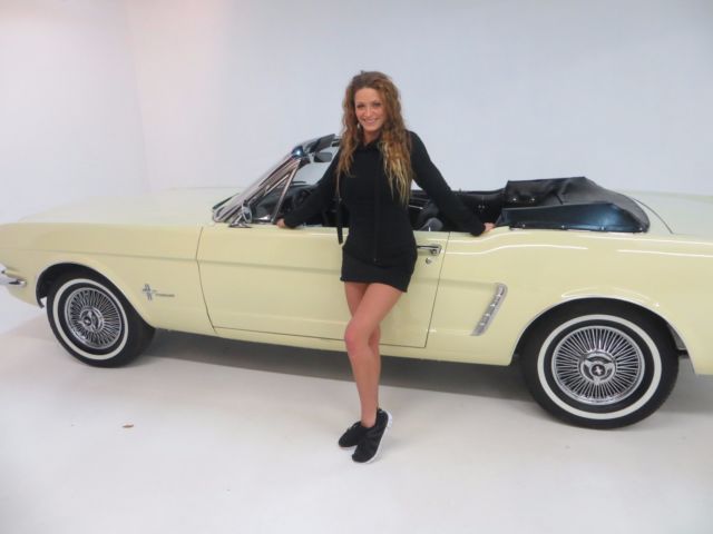 1965 Yellow Ford Mustang Convertible
