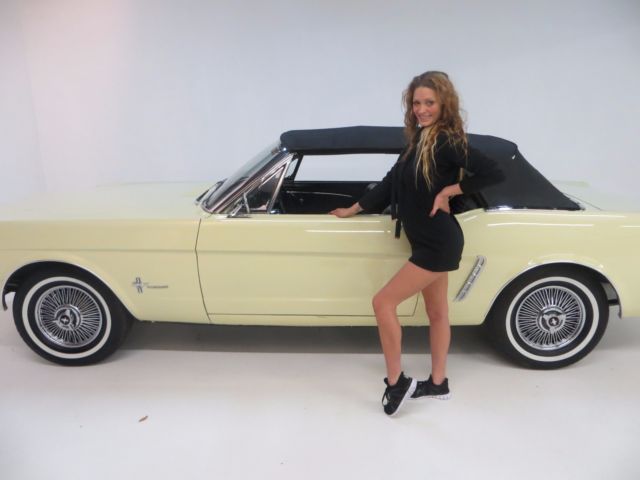 1965 Yellow Ford Mustang Convertible
