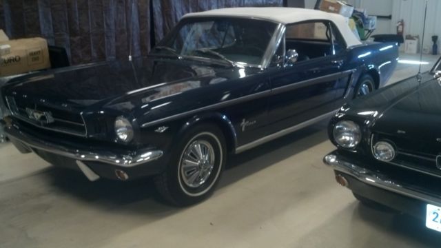 1965 Blue Ford Mustang Convertible