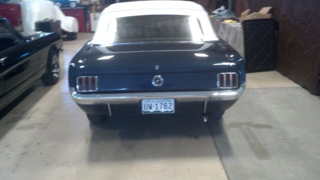 1965 Blue Ford Mustang Convertible