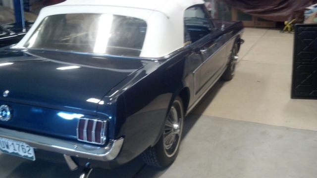 1965 Blue Ford Mustang Convertible