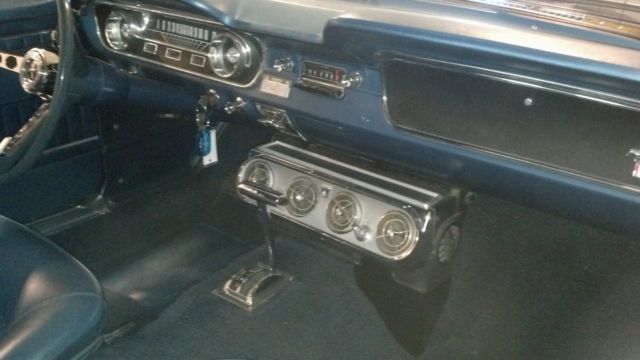 1965 Blue Ford Mustang Convertible