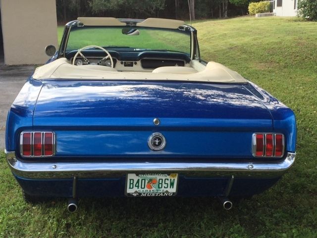 1965 Blue Ford Mustang Convertible
