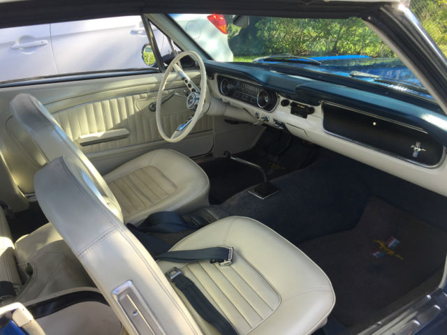 1965 Blue Ford Mustang Convertible