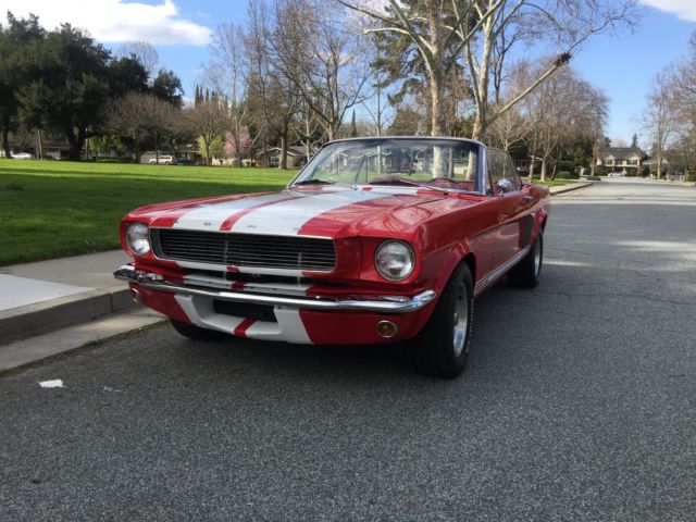1965 Red Ford Mustang Convertible