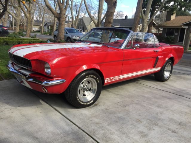 1965 Red Ford Mustang Convertible