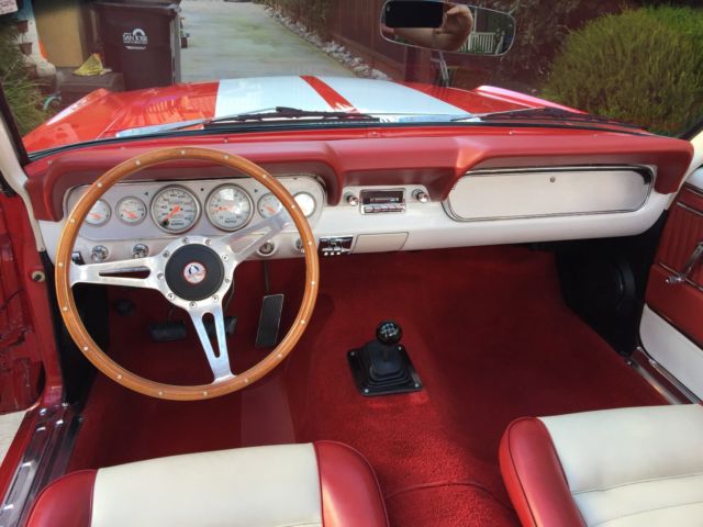 1965 Red Ford Mustang Convertible