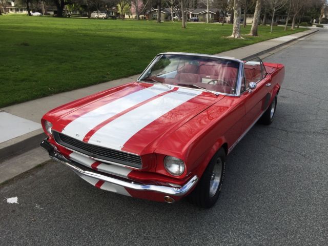1965 Red Ford Mustang Convertible