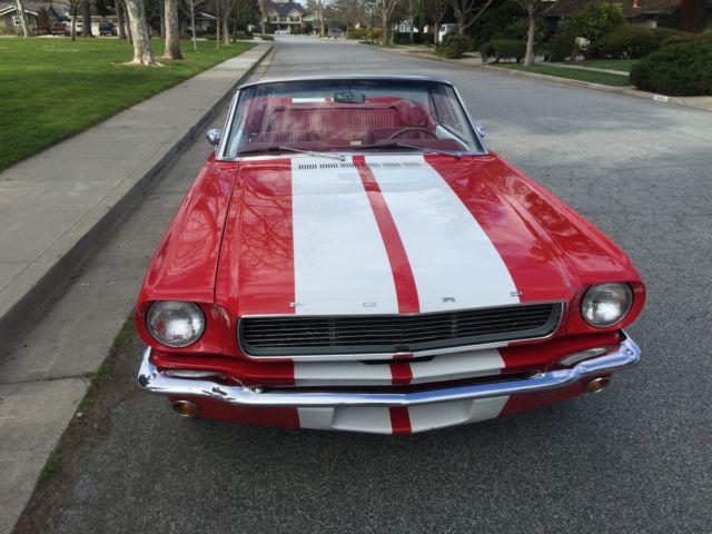 1965 Red Ford Mustang Convertible