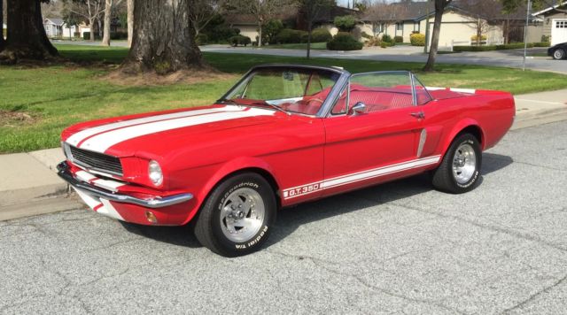 1965 Red Ford Mustang Convertible