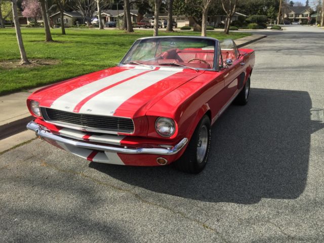 1965 Red Ford Mustang Convertible