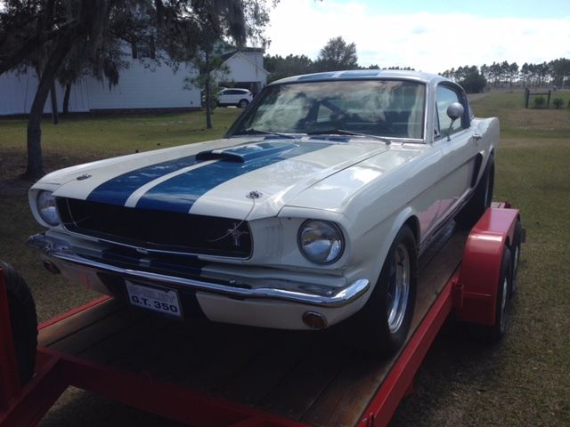 1965 White Ford Mustang Fastback