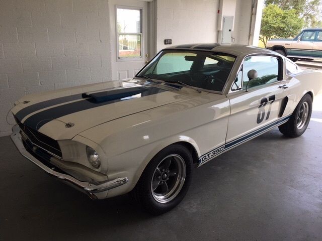 1965 White Ford Mustang Fastback