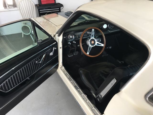 1965 White Ford Mustang Fastback