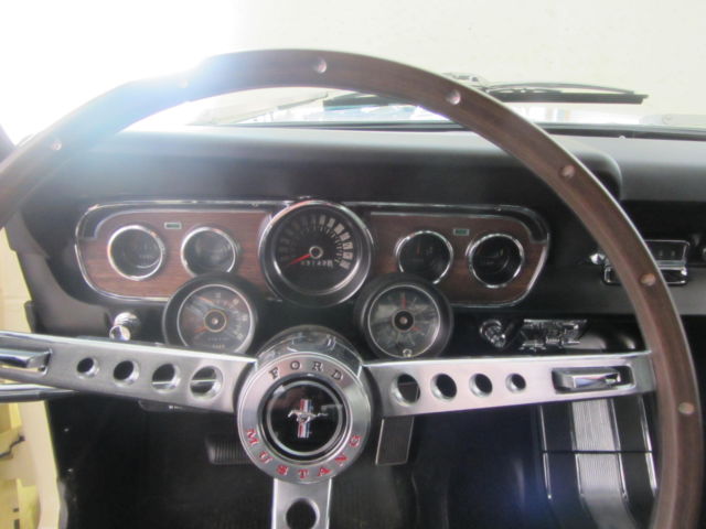 1965 Yellow Ford Mustang 2 dr