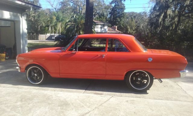 1965 Orange Chevrolet Nova Coupe