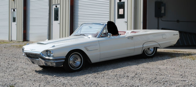 1965 White Ford Thunderbird Convertible
