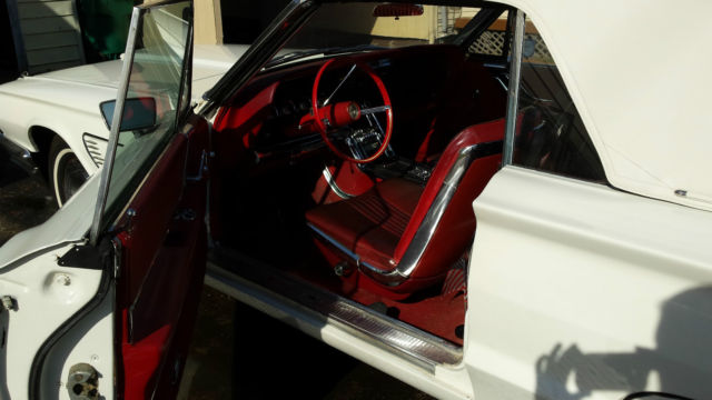 1965 White Ford Thunderbird Convertible