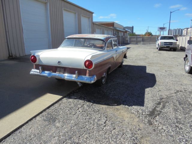 1957 Red white Ford Fairlane Sedan 2 dr