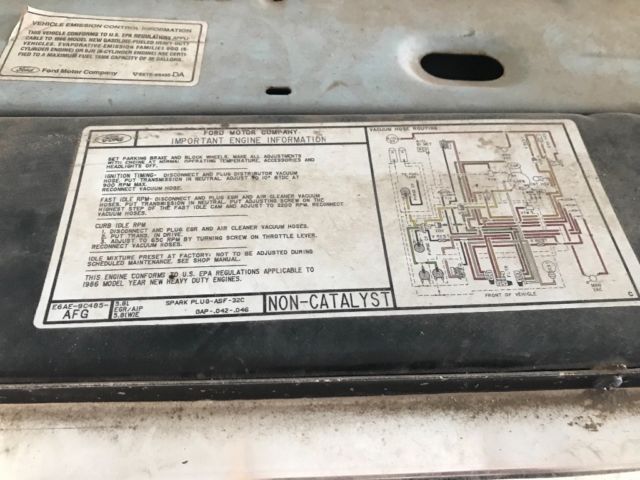 1986 Blue Ford F-250 Regular Cab