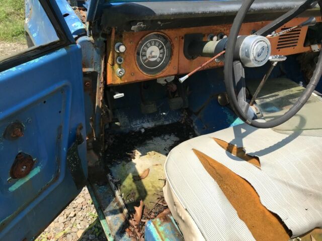 1966 Blue Ford Bronco SUV