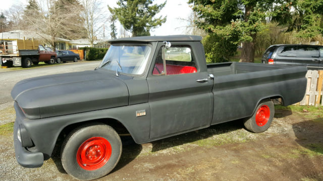 1966 Black Chevrolet C-10