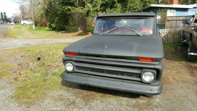 1966 Black Chevrolet C-10