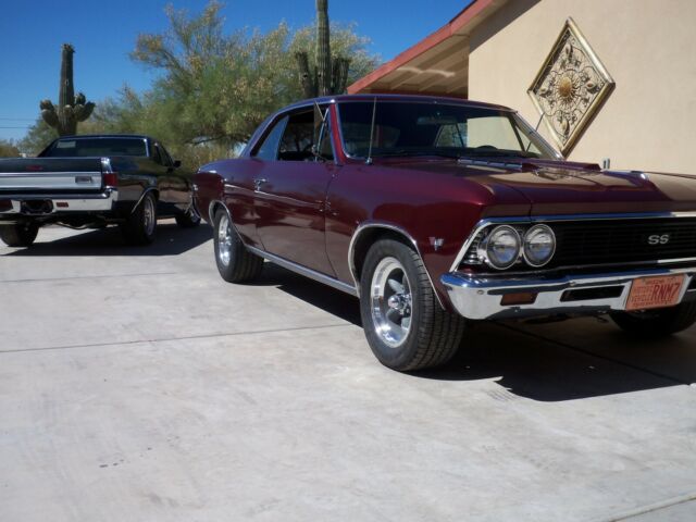 1966 Burgundy Chevrolet Chevelle