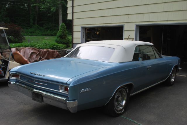 1966 Blue Chevrolet Chevelle Convertible