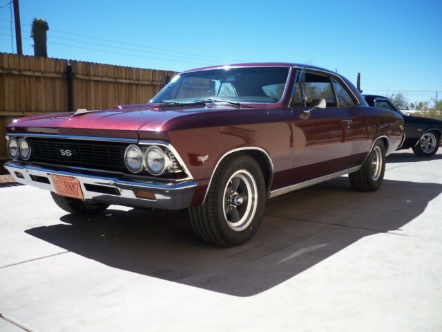 1966 Burgundy Chevrolet Chevelle Coupe