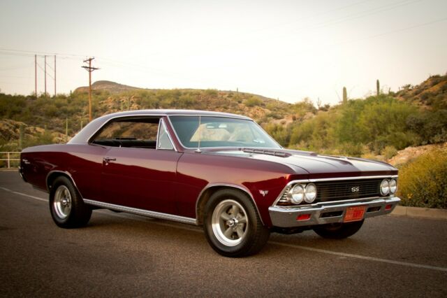 1966 Burgundy Chevrolet Chevelle Coupe