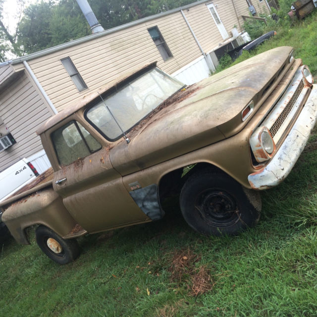 1966 Red Chevrolet C-10 Stepside