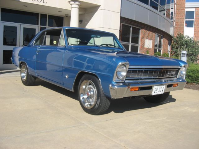 1966 Blue Chevrolet Nova Coupe