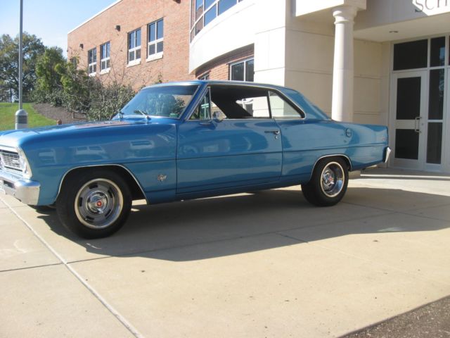 1966 Blue Chevrolet Nova Coupe