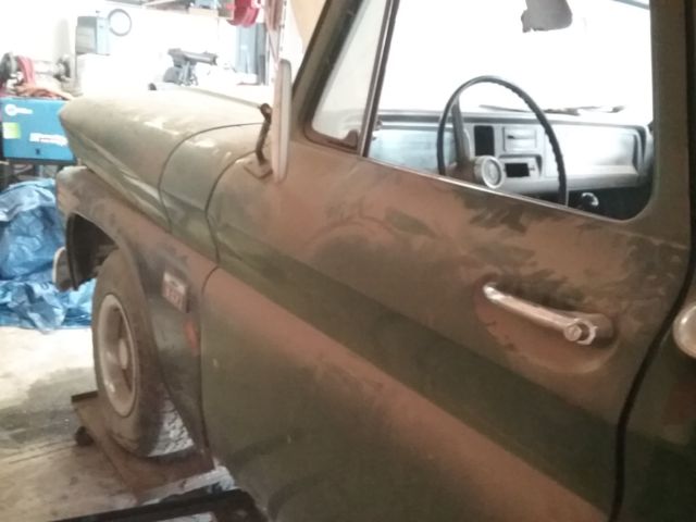 1966 Green Chevrolet C-10 Standard Cab Pickup