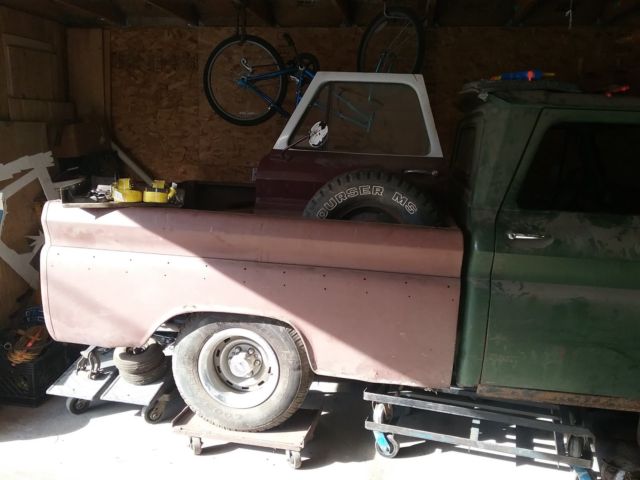 1966 Green Chevrolet C-10 Standard Cab Pickup