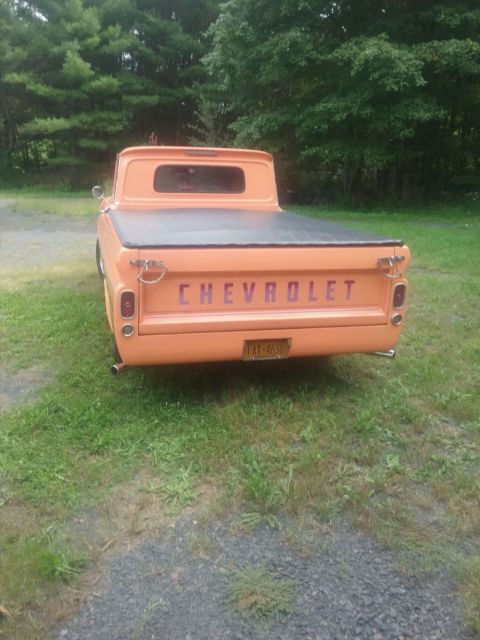 1966 Orange Chevrolet C-10 Standard Cab Pickup