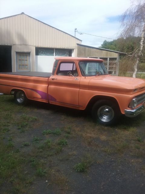 1966 Orange Chevrolet C-10 Standard Cab Pickup