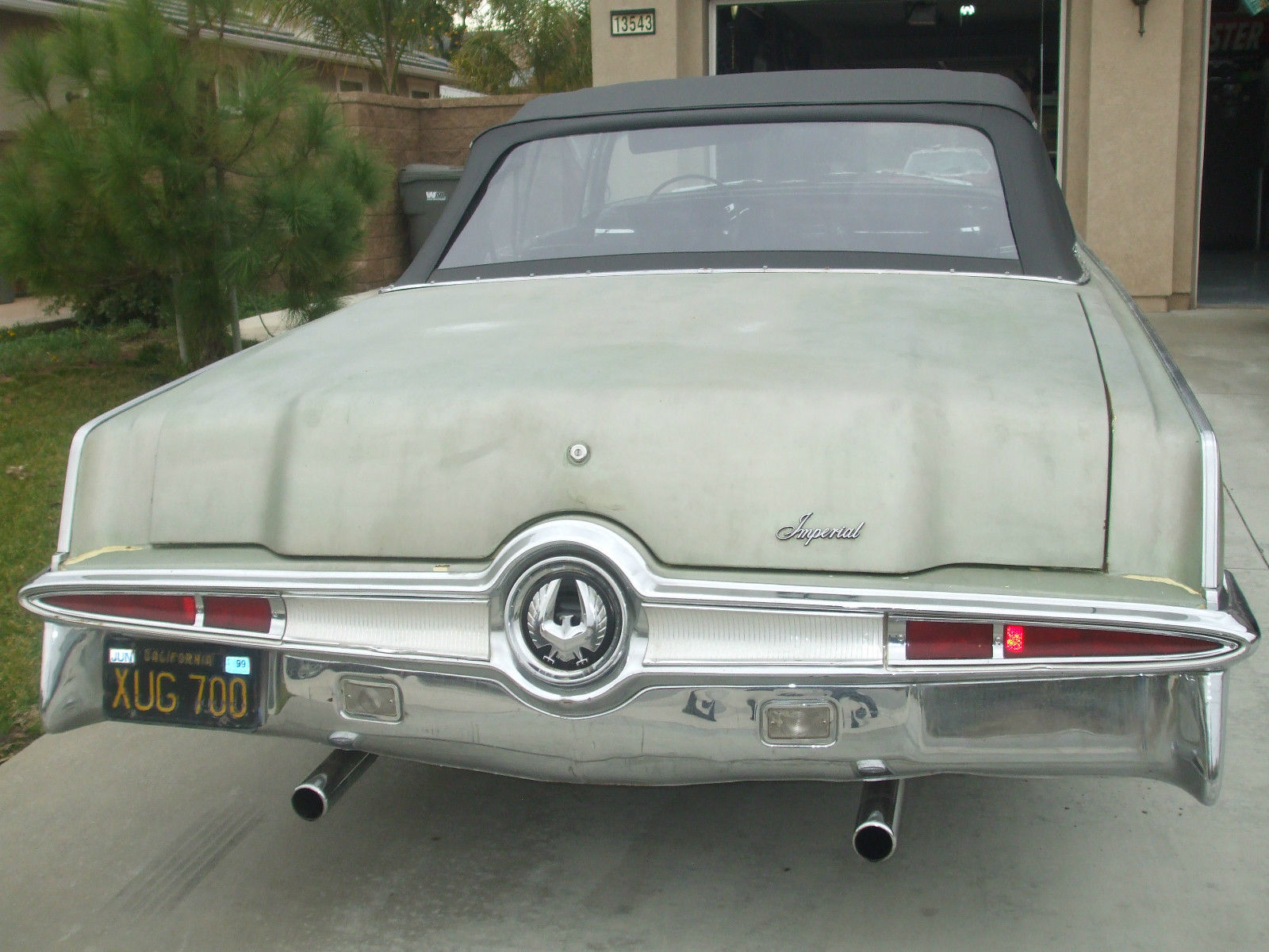 1966 SILVER GREEN Chrysler Imperial Convertible