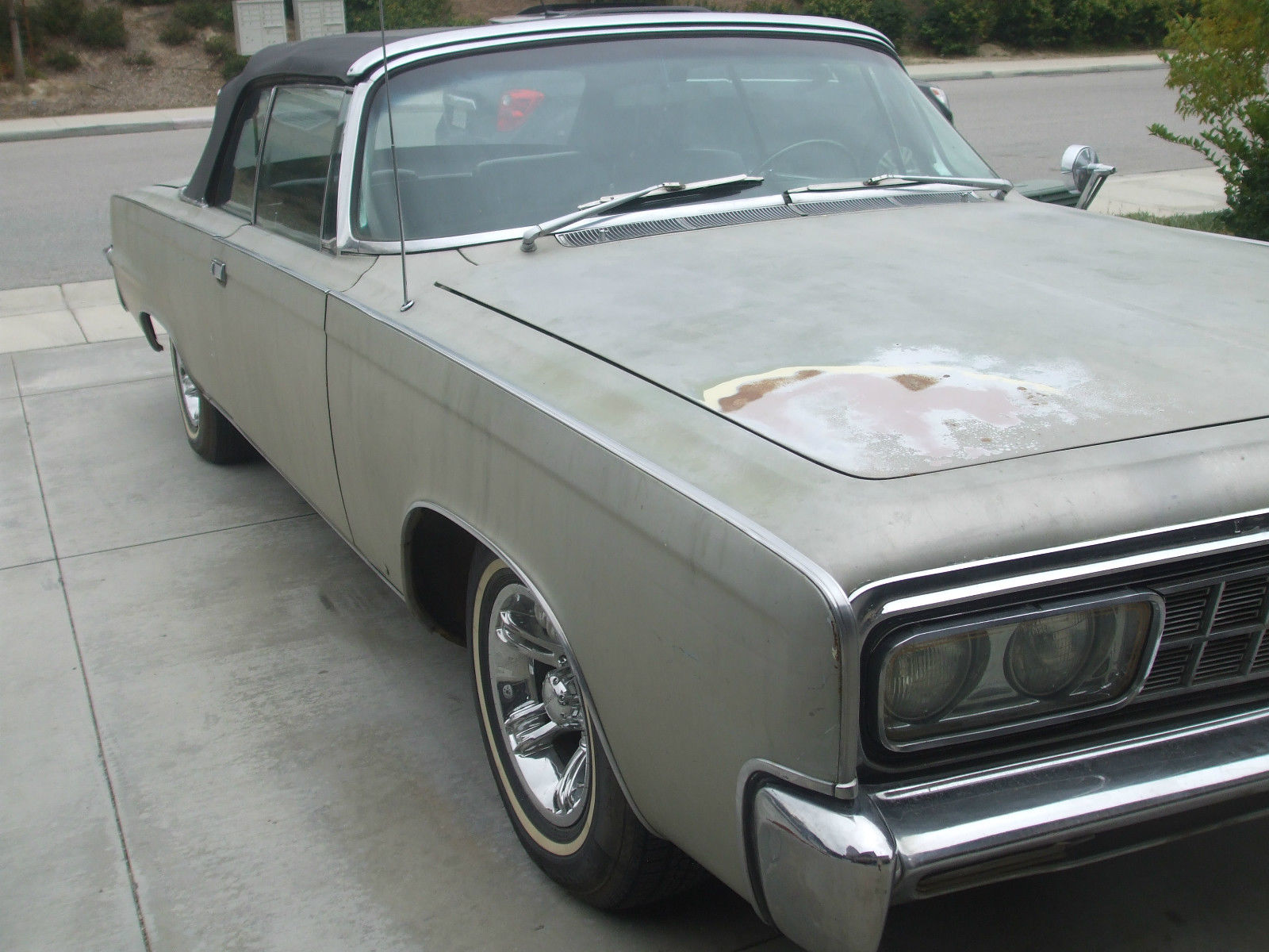 1966 SILVER GREEN Chrysler Imperial Convertible